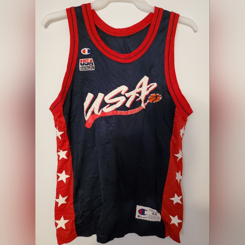 Champion Unisex USA Tank Top - Red and Blue
